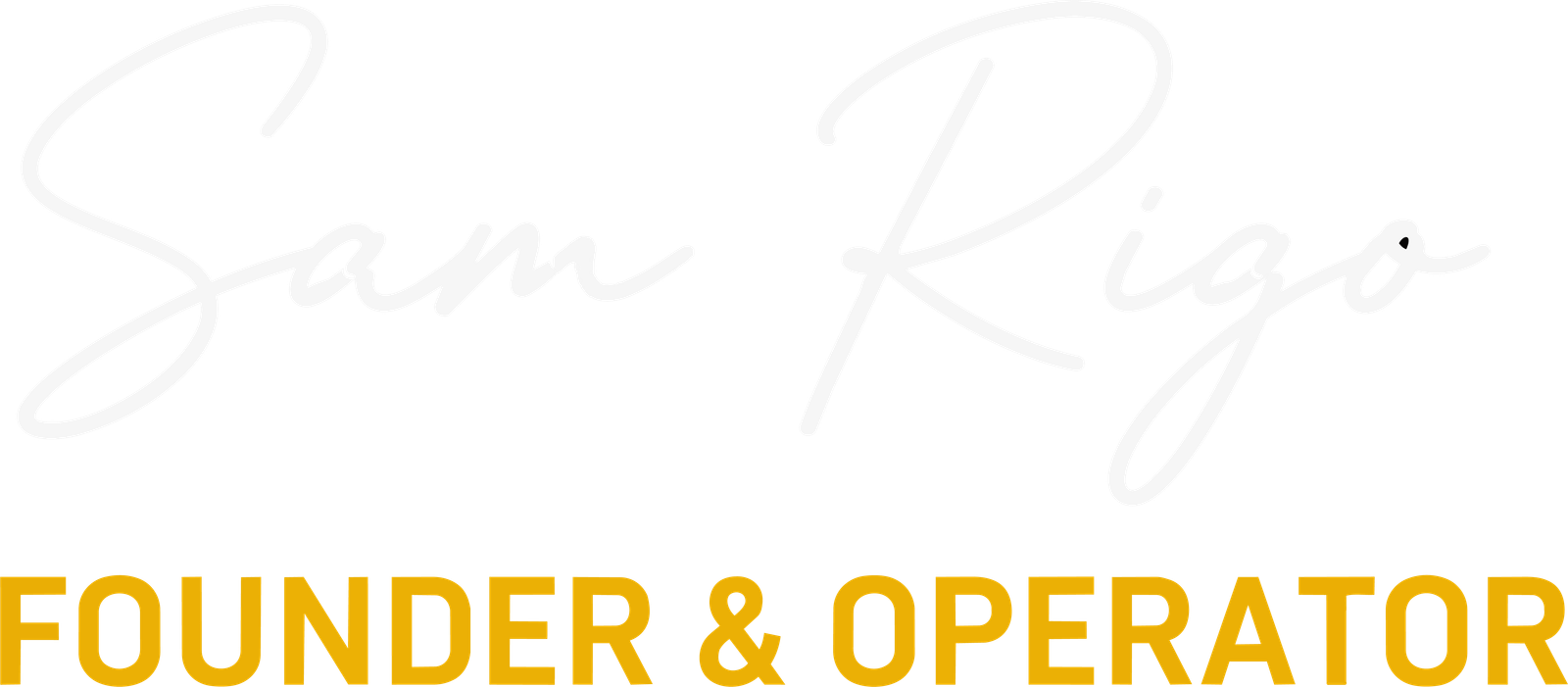 Sam Rigo — signature